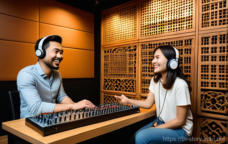 스토리텔러 인맥 구축 전략 - **Prompt 1: Collaborative Brainstorming Session**
    "A group of four diverse young Thai content cr...