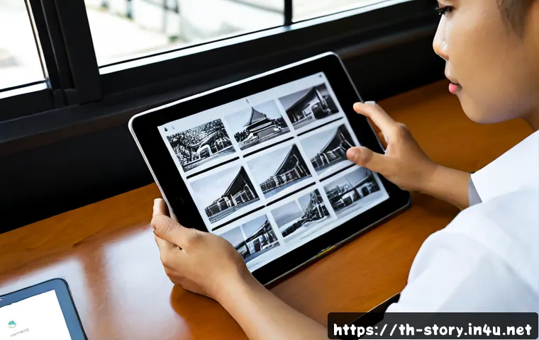 Home 29 스토리텔러와 UX 디자인의 공통점 - Photorealistic Thai creative professional at a clean modern desk in Bangkok, arranging a sequence of...